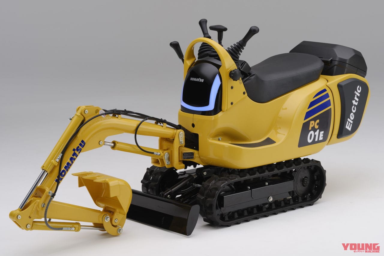 ホンダの交換式バッテリー、建設業界へ！ コマツ「マイクロショベルPC01」電動版を共同開発│WEBヤングマシン｜新車バイクニュース