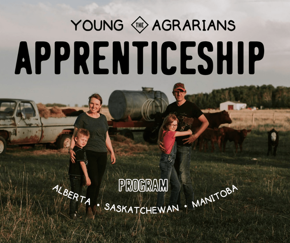 YA Apprenticeship 2022 Vanscoy, SK Farm One Forty Young Agrarians