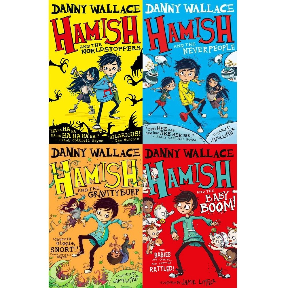 Danny Wallace Hamish Series 4 Books Collection Set Young Scientists