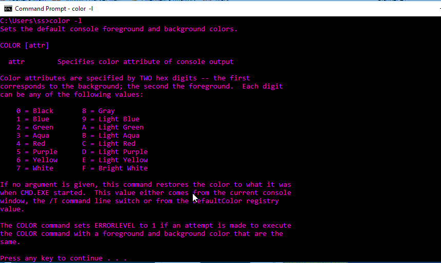 How To Change Command Prompt Color YouProgrammer