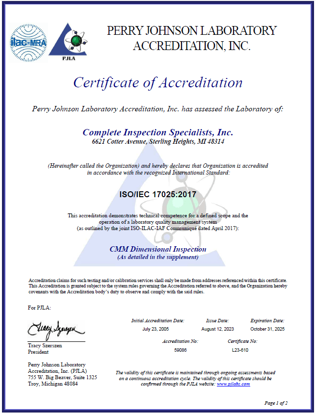 Complete Inspection Specialists, Inc.