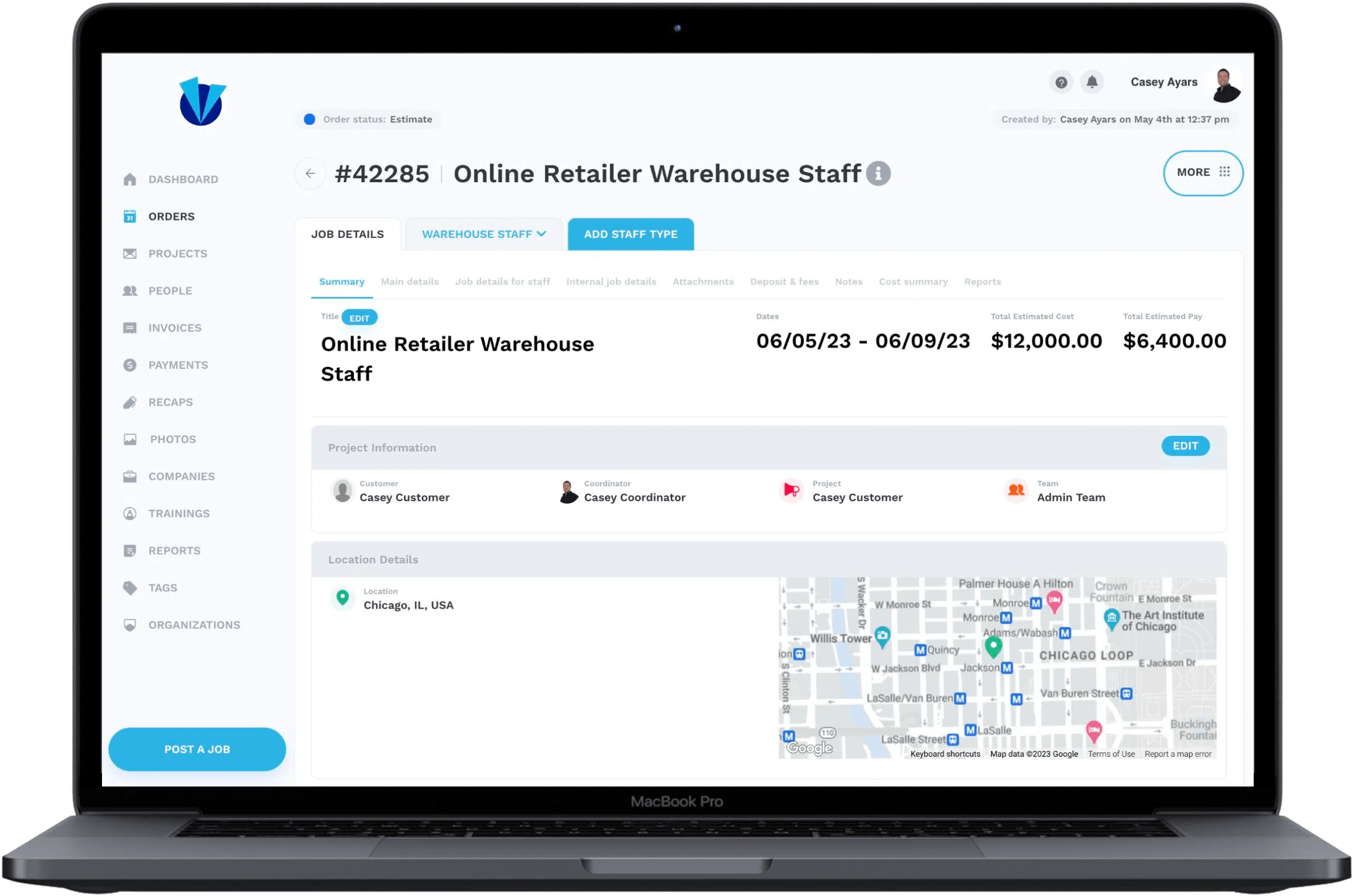 Armada Shift staffing software