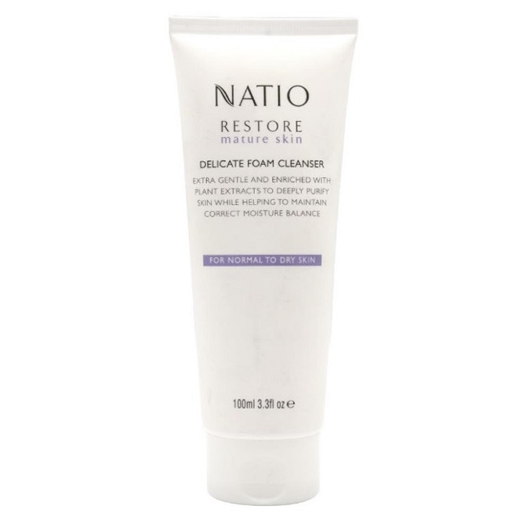 Shop Natio 100ml Delicate Foam Cleanser Restore Mature Skin Best offer