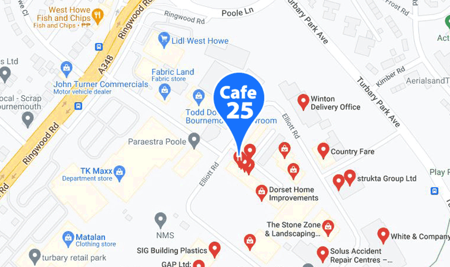 Cafe 25 West Howe Industrial Estate