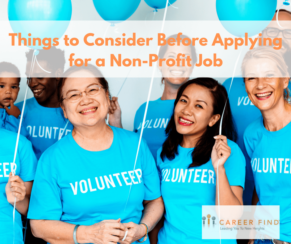 Things to Consider Before Applying for a NonProfit Job Career Find
