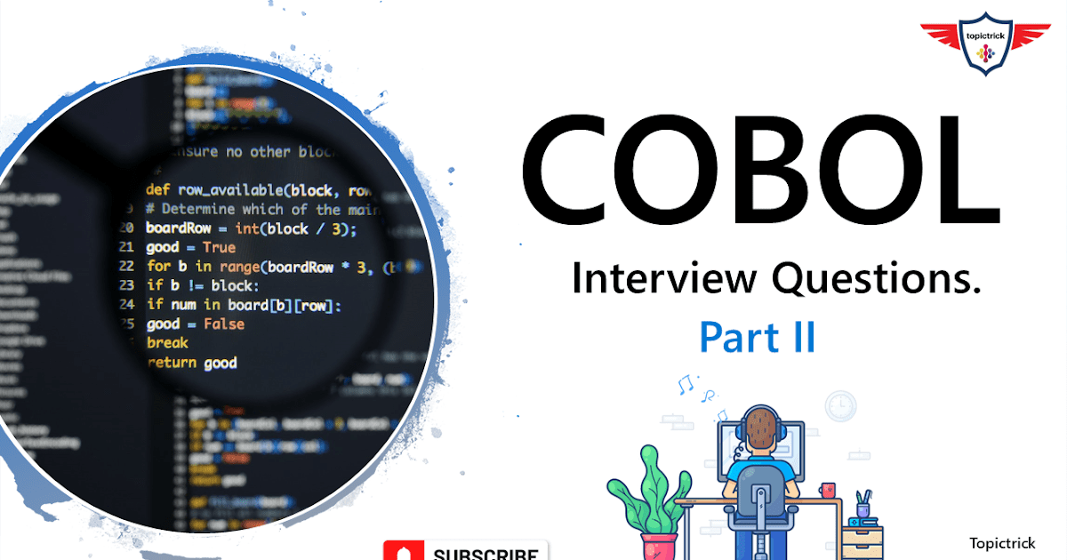 Top 50+ Important COBOL interview questions (2024) support your career