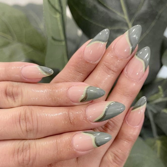 Best Nail Color With Green Dress