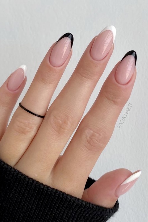 40 Black French Manicure Ideas You Have to See Your Classy Look