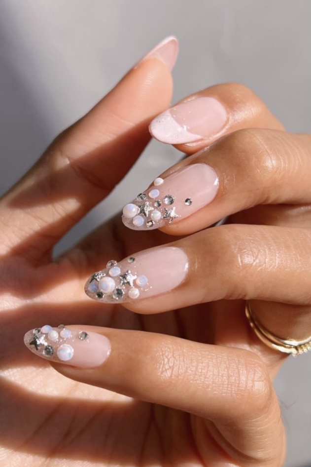 25 French Tip Nails with Pearls Chic and Elegant Nail Trend Your