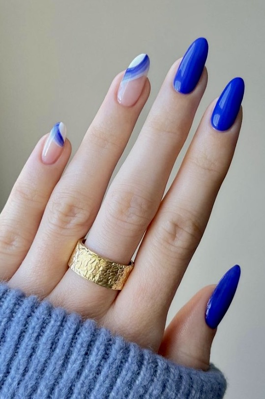20 Classy Electric Blue Nail Designs for a Sophisticated Look Your
