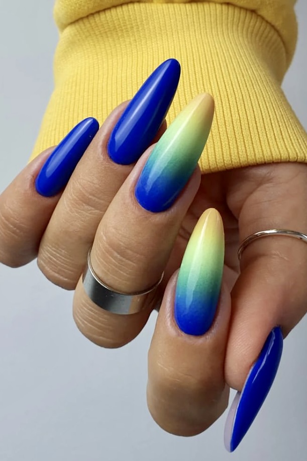 20 Classy Electric Blue Nail Designs for a Sophisticated Look Your