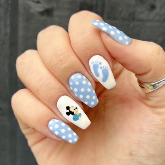 20 Baby Boy Shower Nail Designs Adorable Ideas for Your Celebration