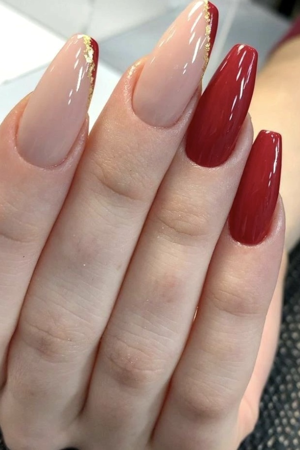 60 Red and Gold Nails for Women Who Love to Shine Your