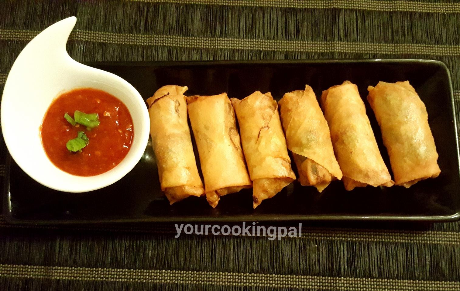 Vegetable Spring Rolls Your Cooking Pal