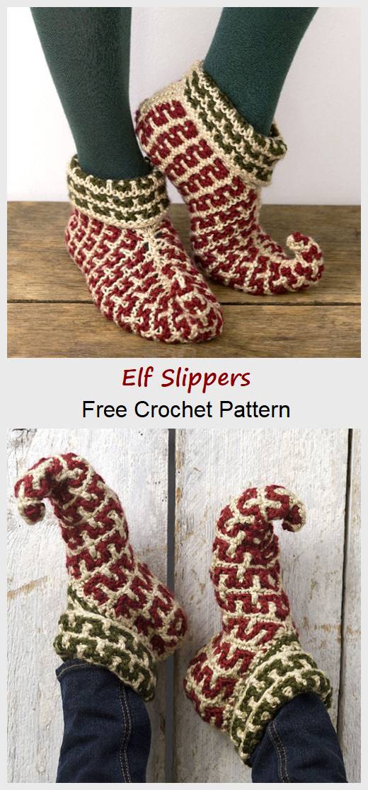 Elf Slippers Free Crochet Pattern Your Crafts