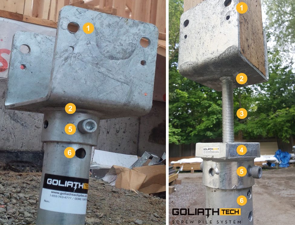 Helical Screw Piles Compatability with Treated Lumber ACQ Approved