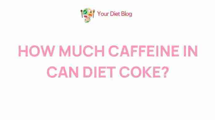 Caffeine in Diet Coke A Detailed Look