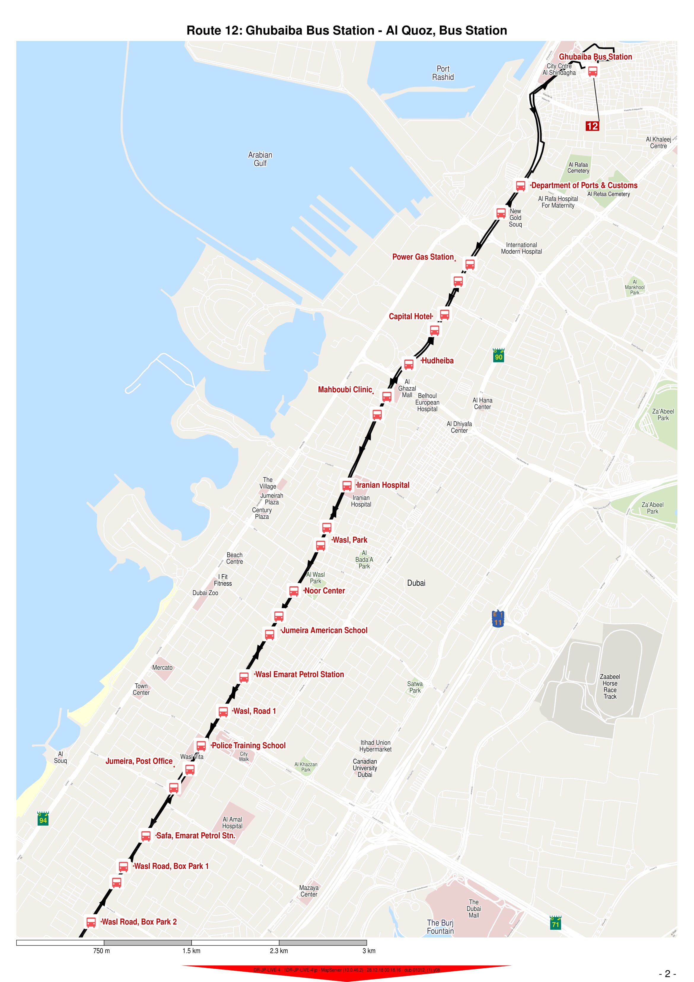 12 Bus Route in Dubai Time Schedule, Stops and Maps Your Dubai Guide