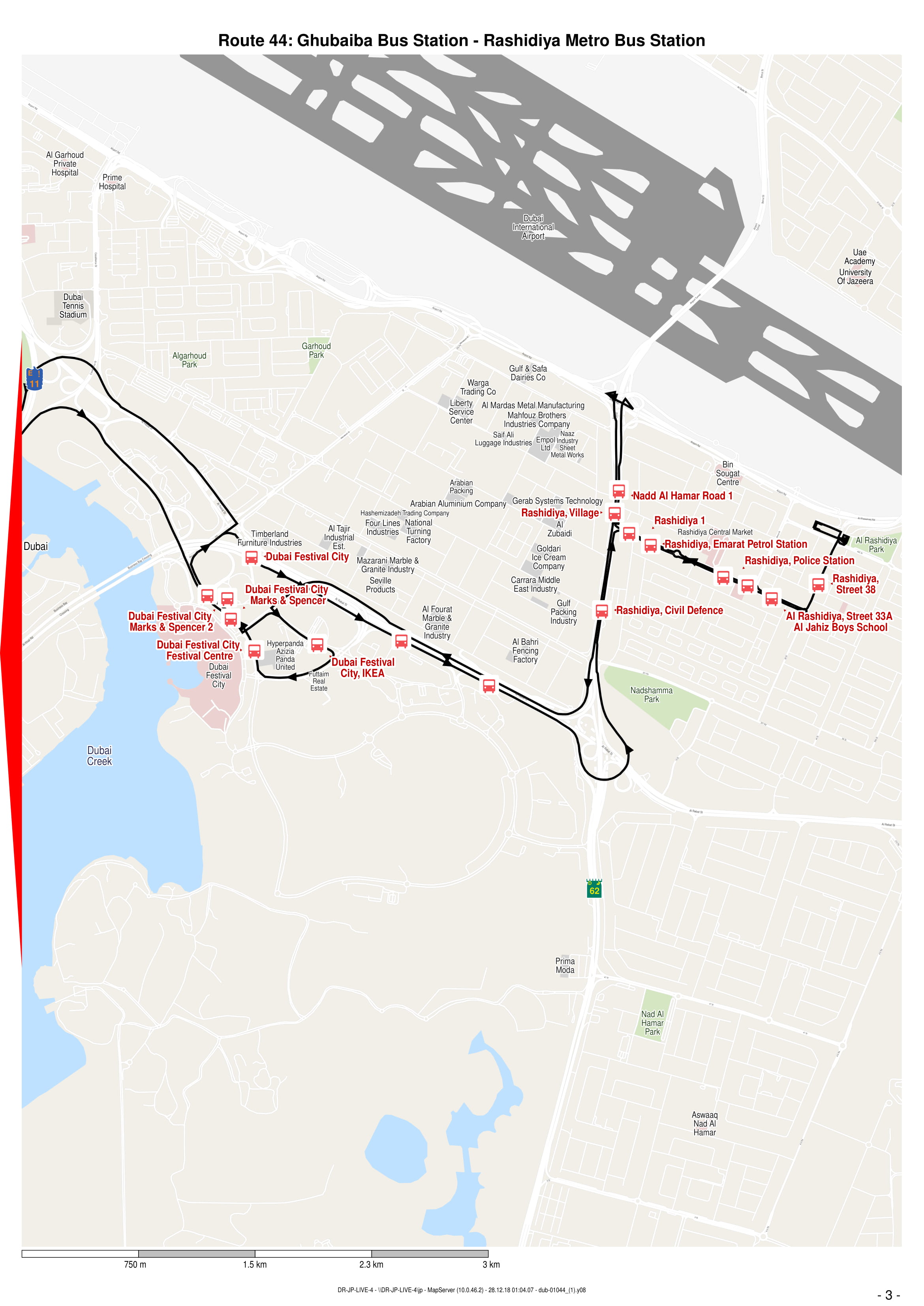 44 Bus Route in Dubai Time Schedule, Stops and Maps Your Dubai Guide
