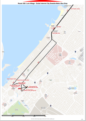 X28 Bus Route Map X28 Bus Route In Dubai - Time Schedule, Stops And Maps - Your Dubai Guide