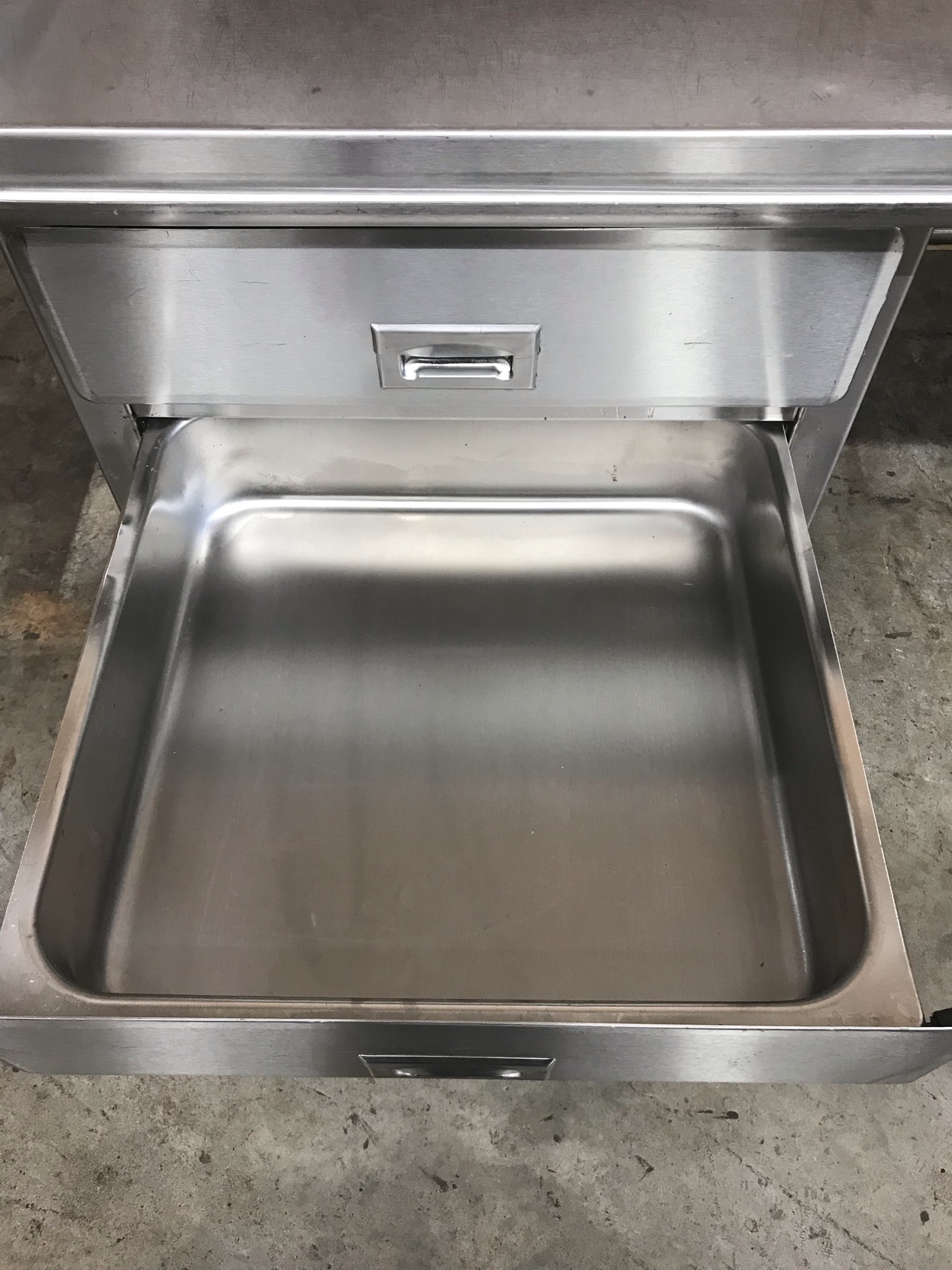 96" Atlanta Kitchen Equipment Stainless Steel Table w/ 3 Drawers, Overshelf Restaurant