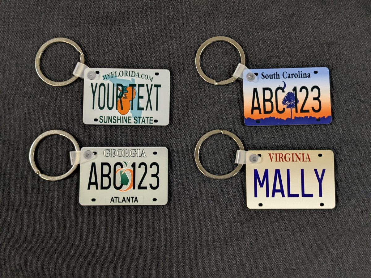 State License Plate Keychains Your Event Source
