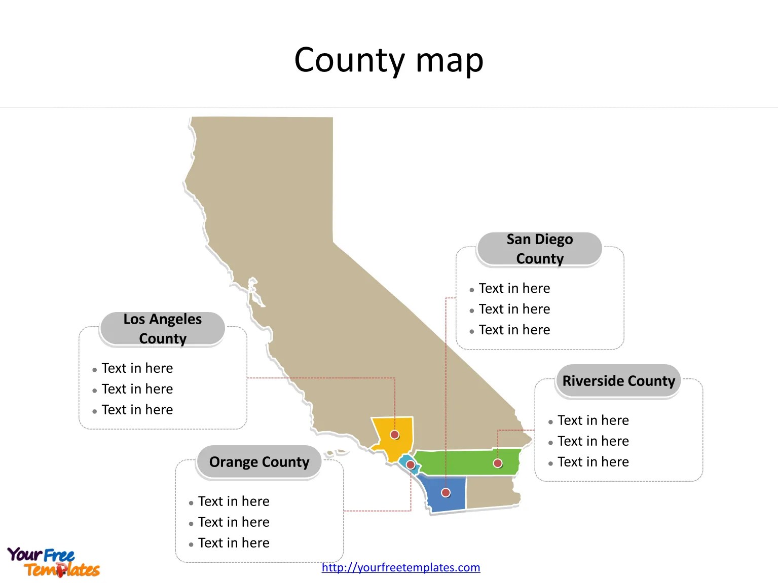 California Map Background Picture For Presentation California map PowerPoint templates Free PowerPoint Templates