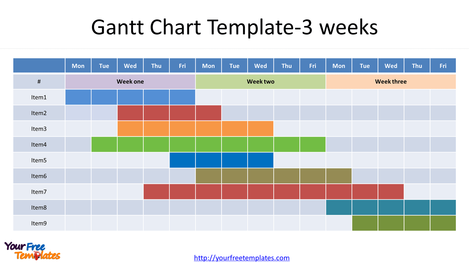 Gantt-Chart-Template-5 - Free Powerpoint Template