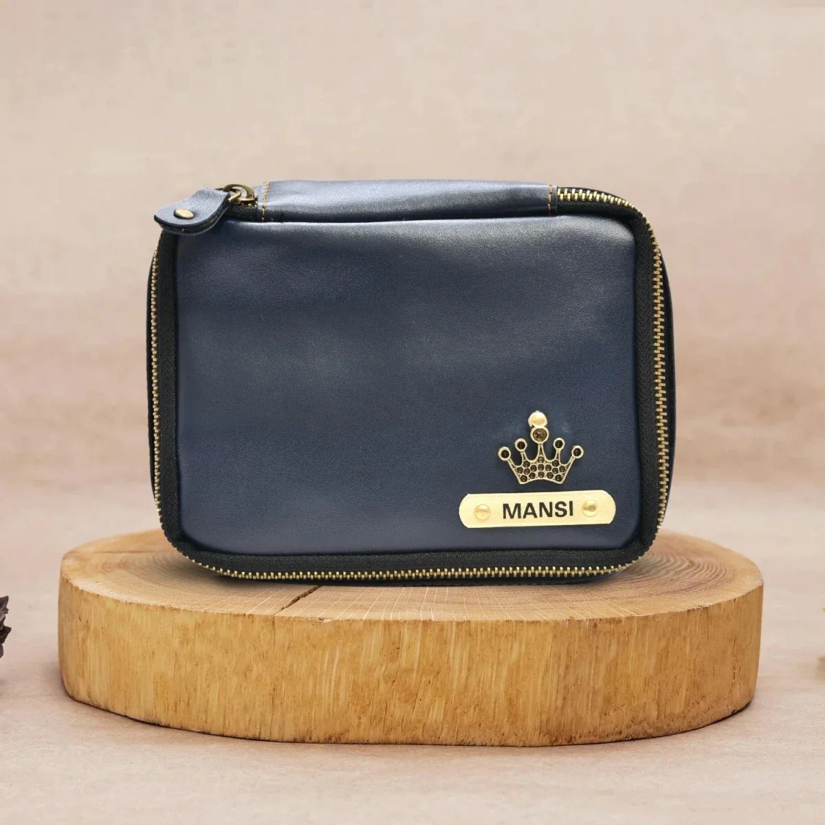 Customized Royal Blue Mini Makeup Kit Bag Online Shopping