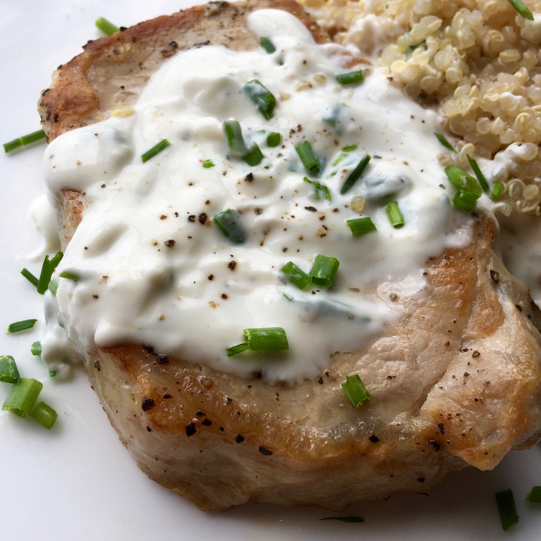 Pork chops with creamy sauce — Your Gluten Free Kitchen