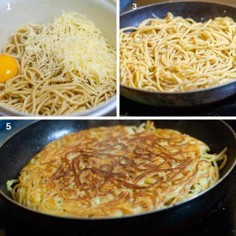 Pasta a Frittata Italian Fried Pasta Your Guardian Chef