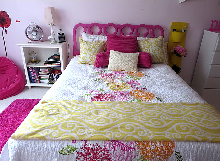 Pink and Yellow Bedroom Your home, only better.