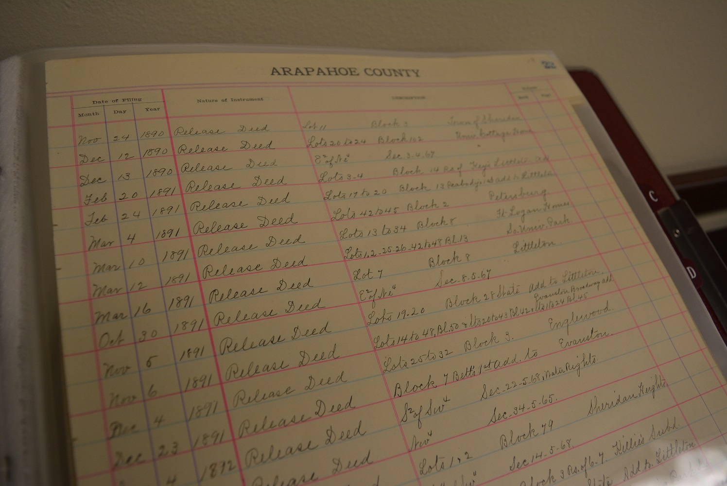 Arapahoe County Clerk and Recorder’s Office Is Preserving Record Books