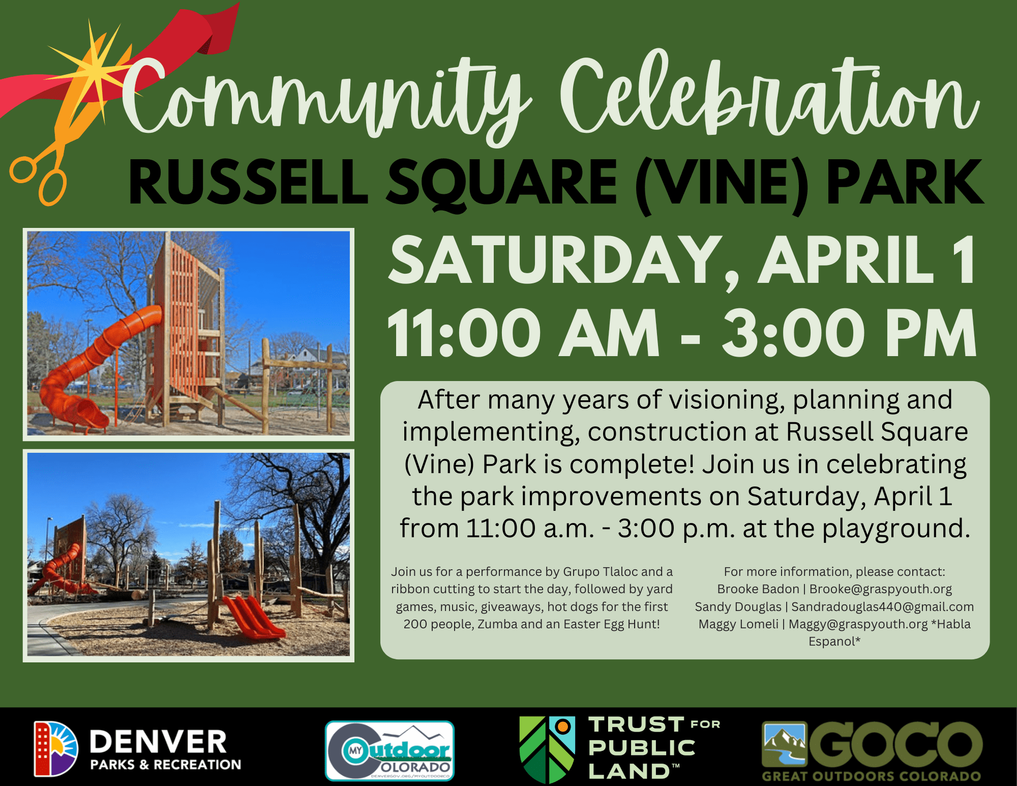 My Outdoor Colorado, Denver Parks & Rec to unveil Russell Square Park