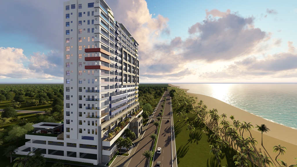 Exclusive ocean view apartments complex in Juan Dolio, San Pedro de