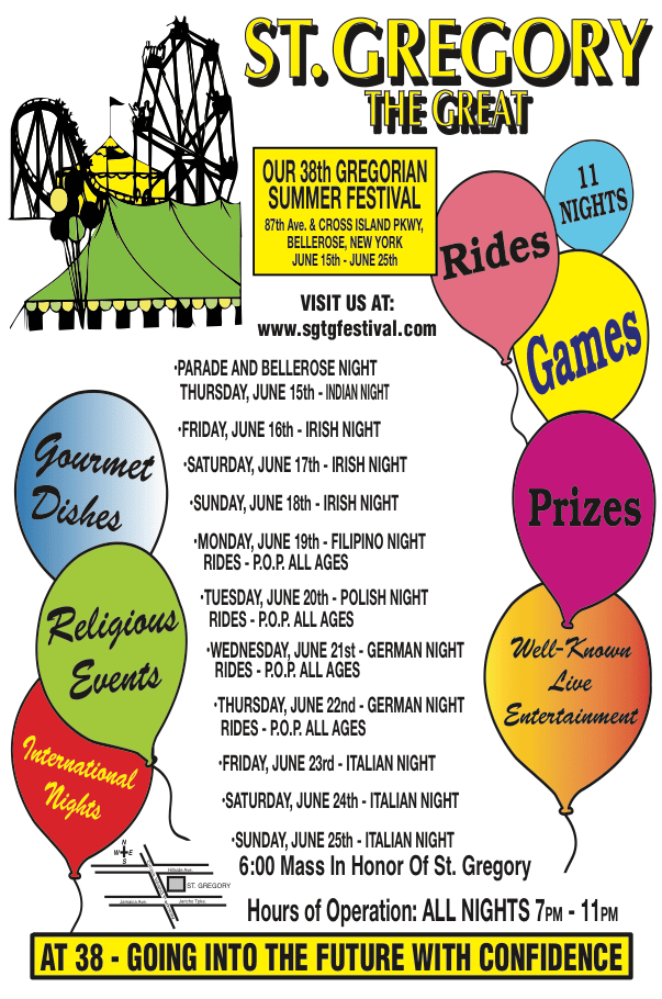 38TH ANNUAL GREGORIAN SUMMER FESTIVAL Your Local Kids