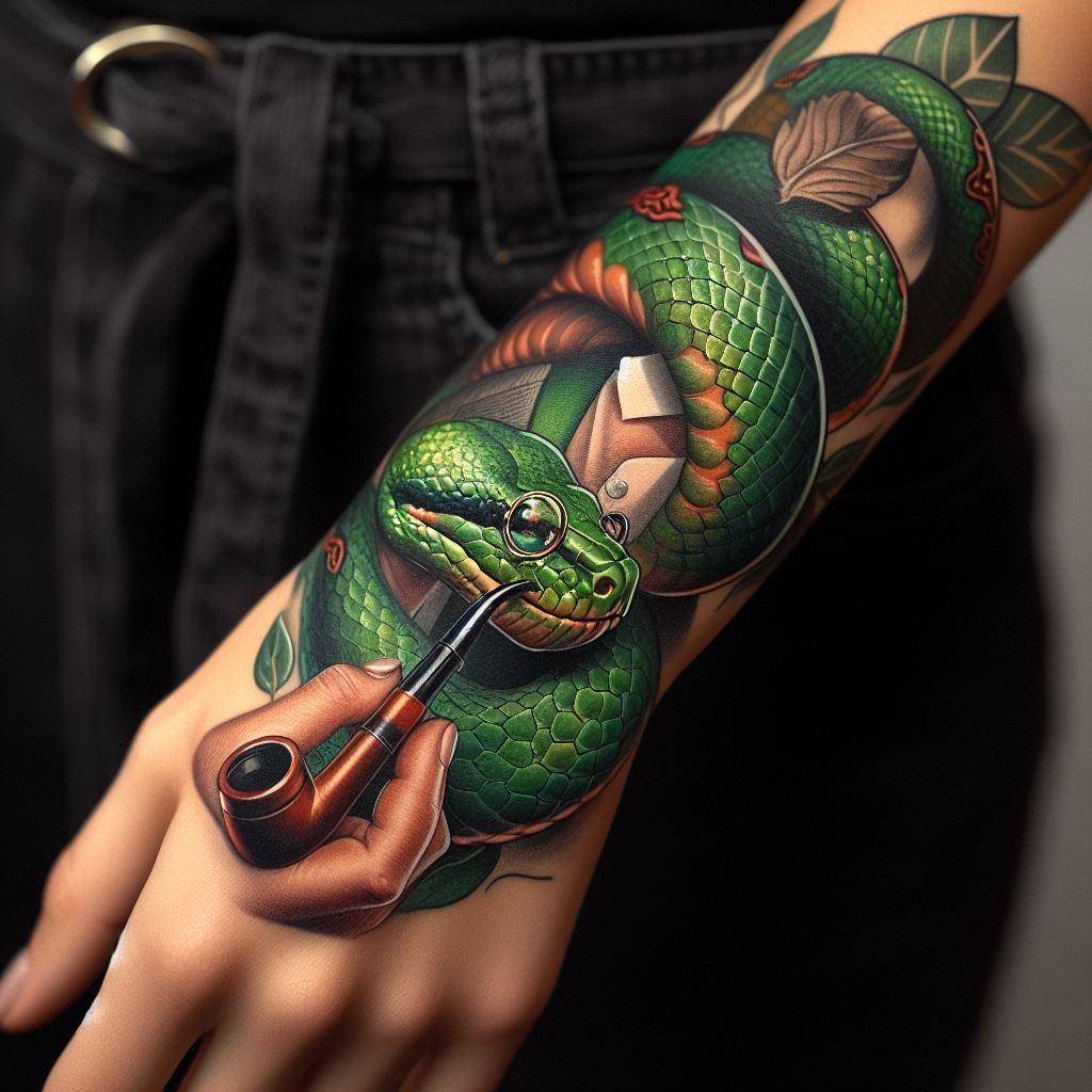 Python Tattoo Unveiling the Artistry and Symbolism Your Own Tattoo