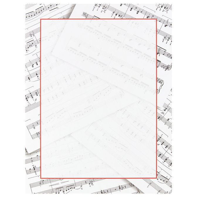 Sheet Music Border Paper Your Paper Stop