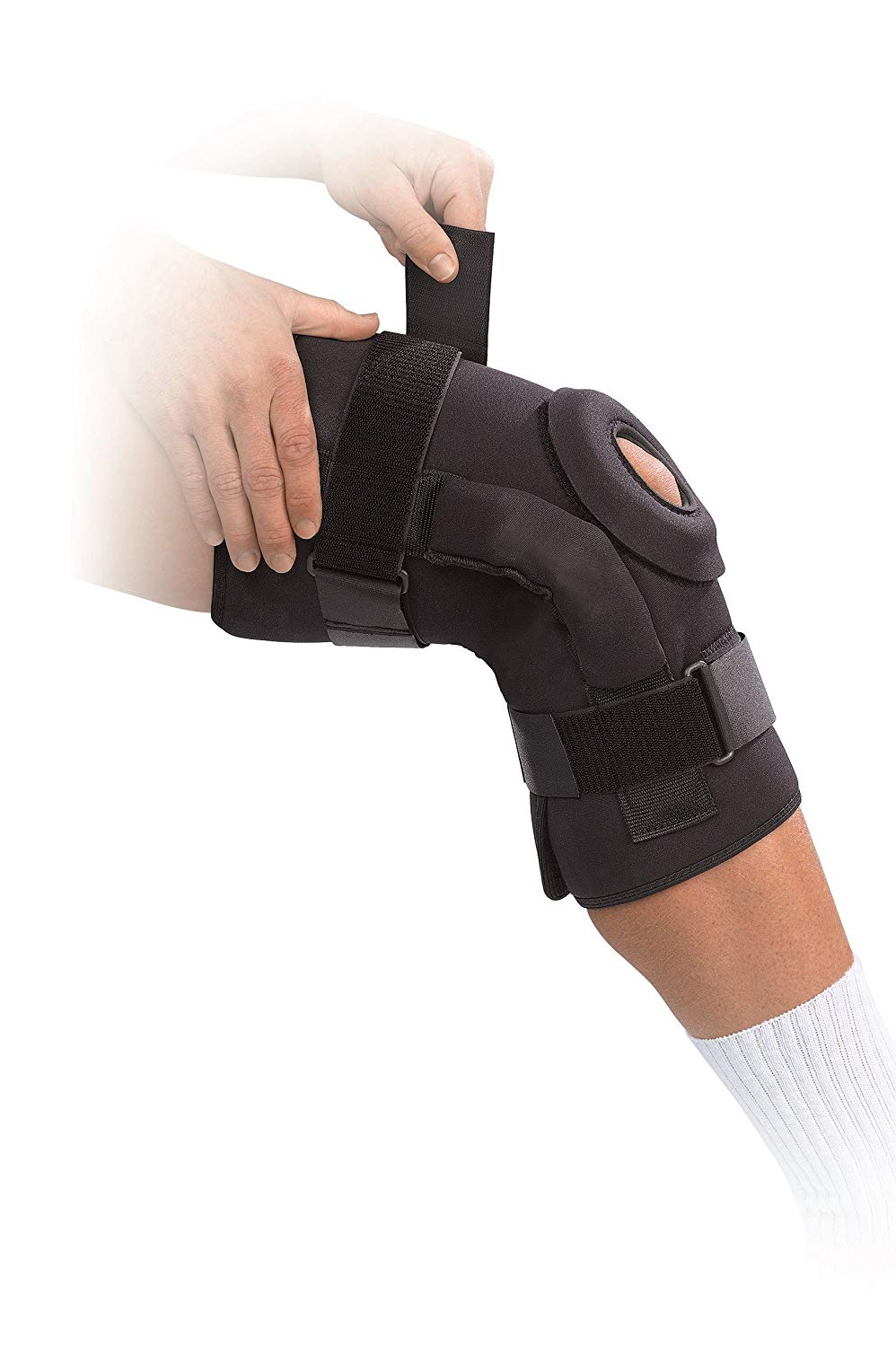 Hinged Knee Brace For Sprains, Strains, ACL, MCL, LCL, PCL, & Meniscus