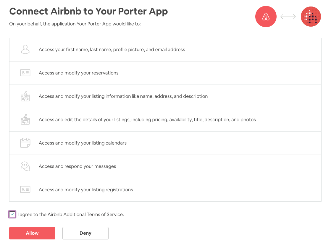 Connecting Airbnb Account
