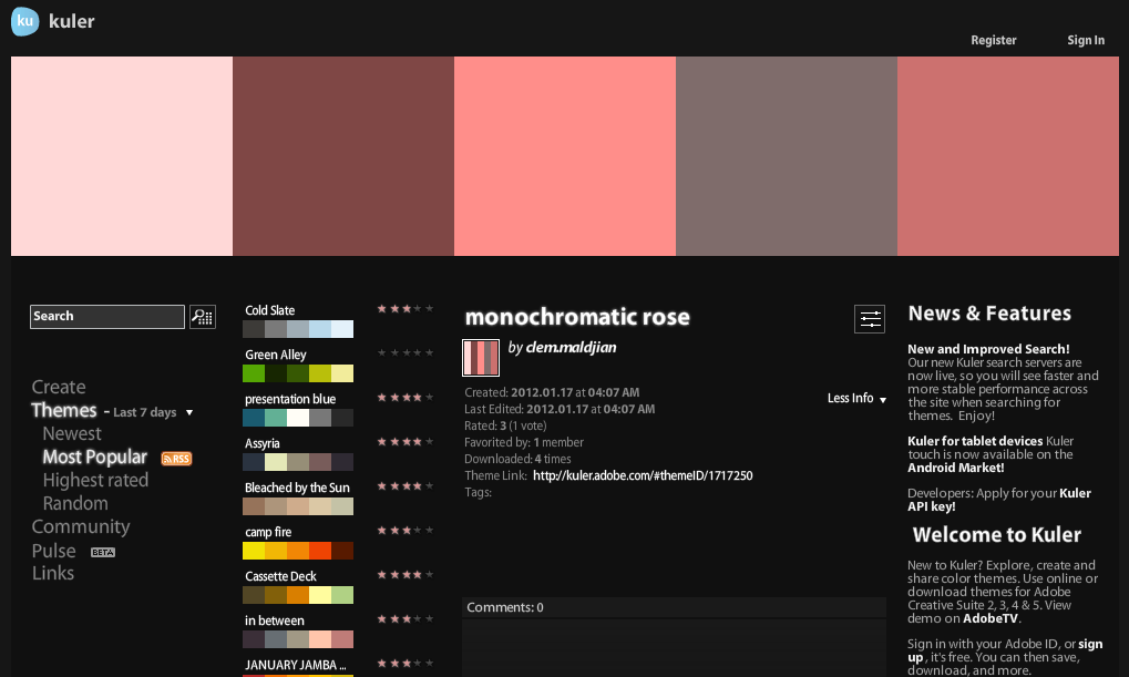 Kuler is cool for colors!