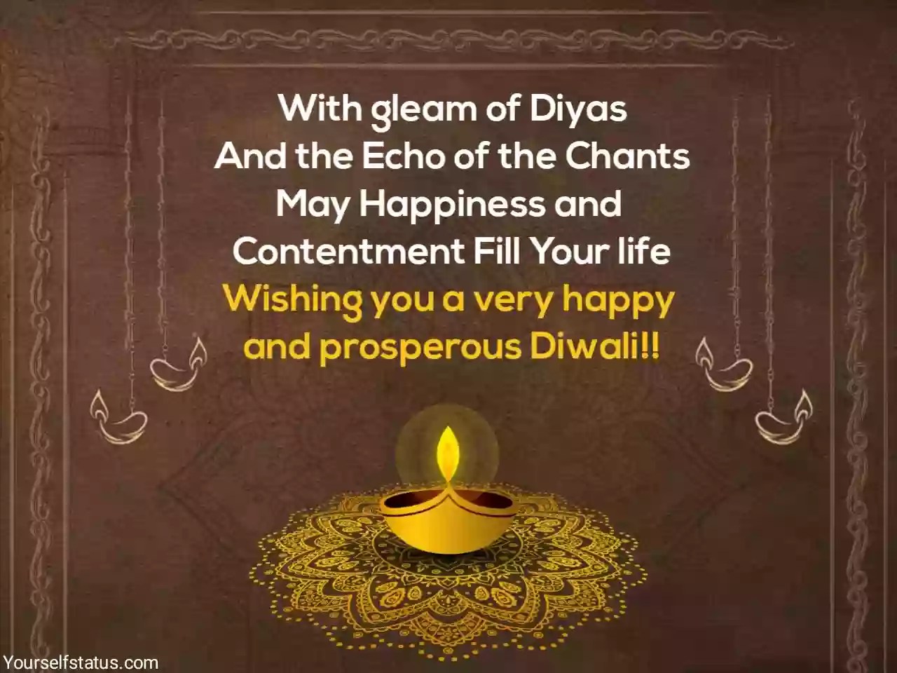 Happy Diwali wishes in English status, quotes, images, greetings to