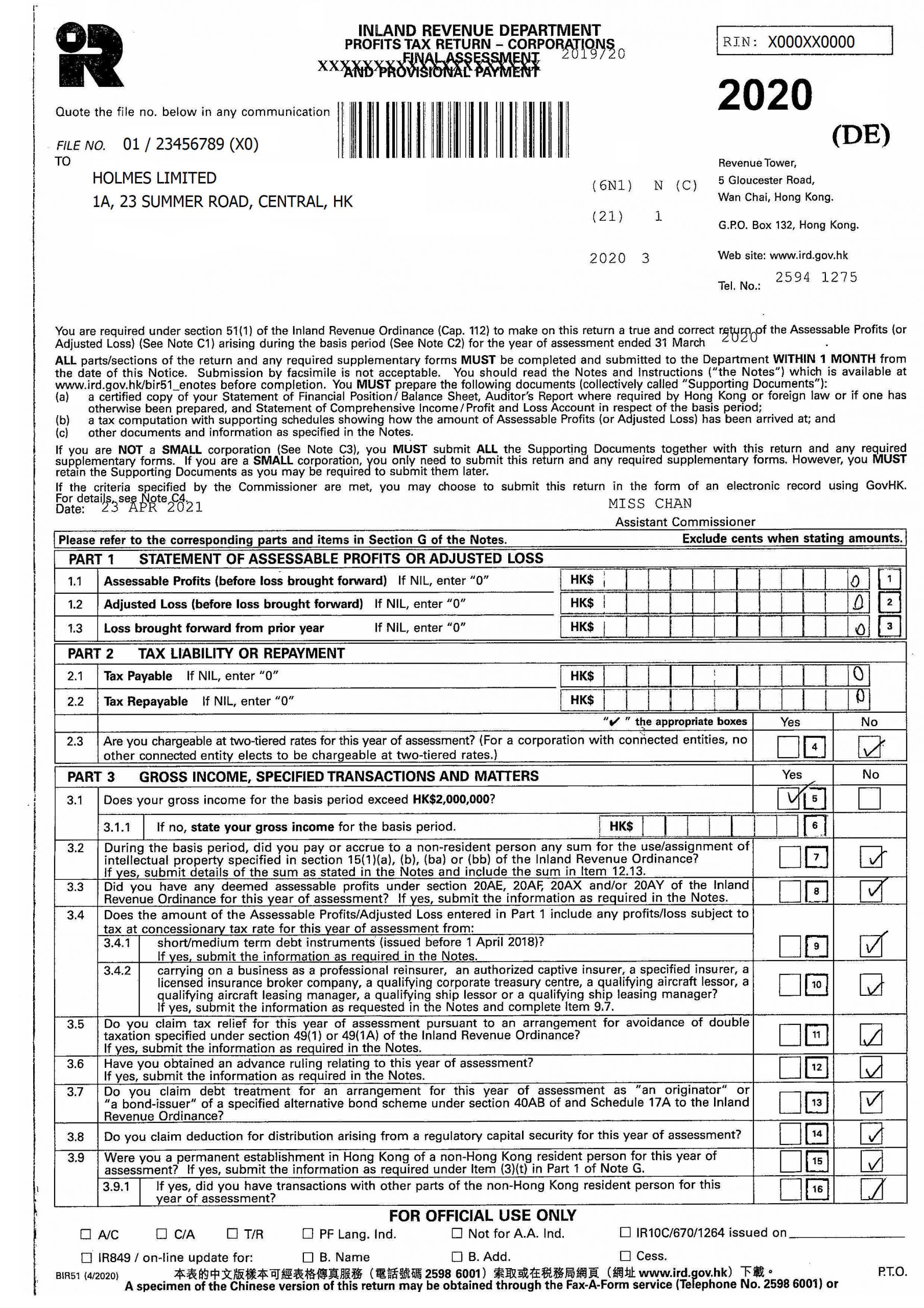 Accounting & Audit for Hong Kong Company ITA Business Consultants