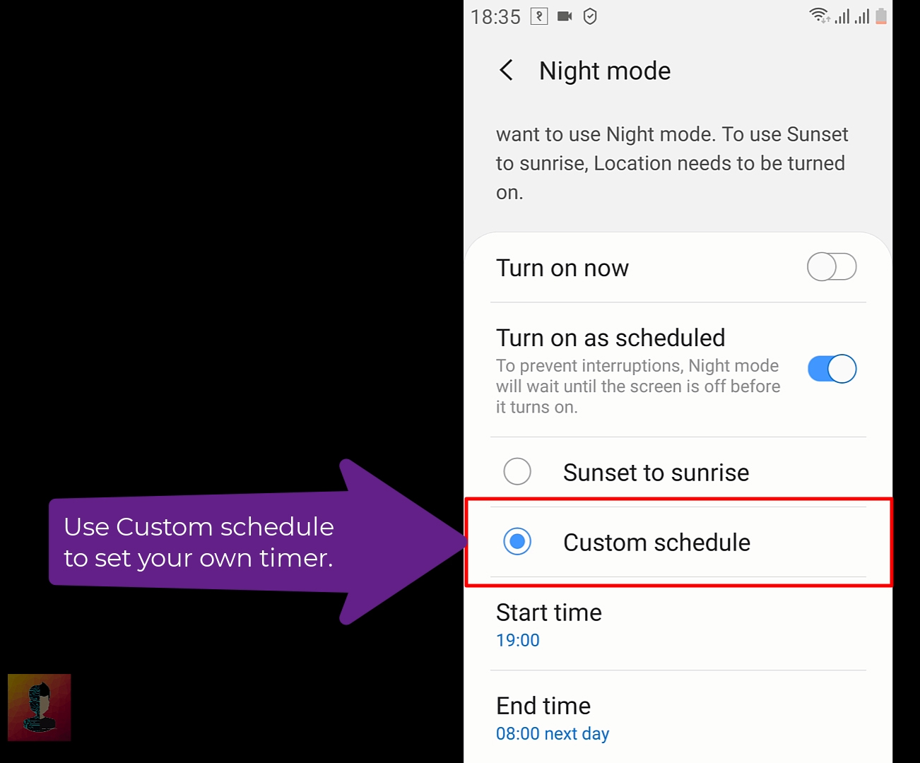 How to set Android Dark Mode timer? Tech Info.