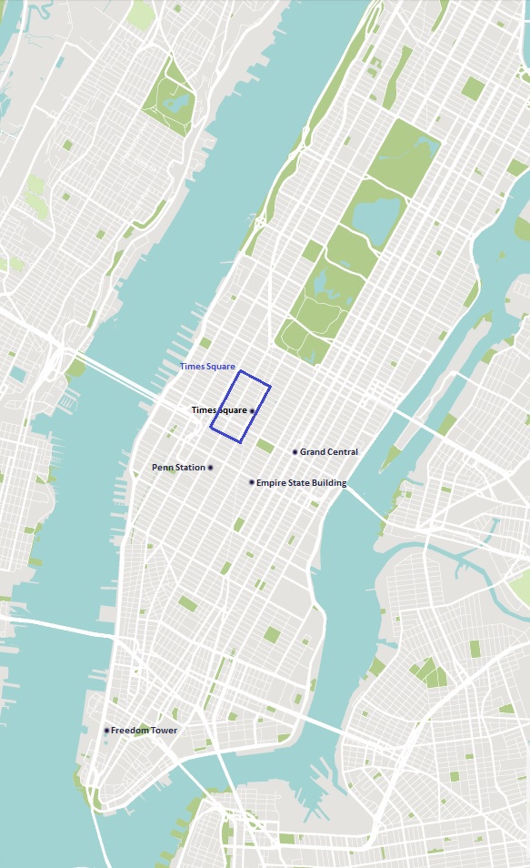 Blank Simple Map of New York Maphill