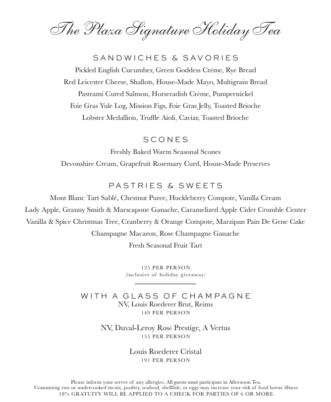 Is Afternoon Tea At The Plaza New York Worth It? Afternoon Tea At The