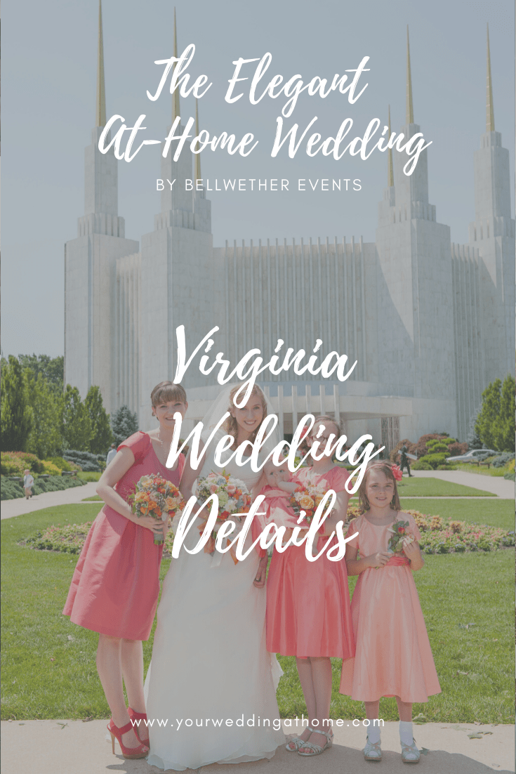 A real athome Virginia wedding with a poolside + tented reception