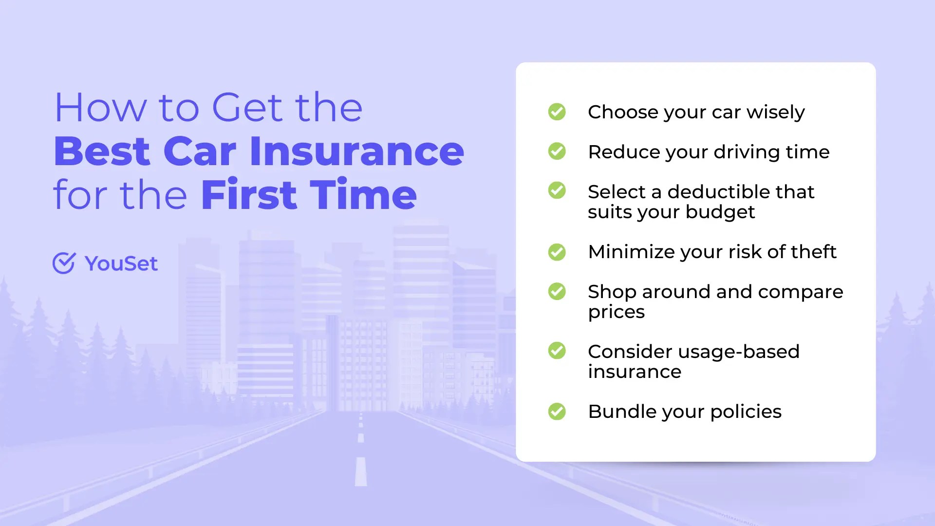 FirstTime Car Insurance How to Get the Best for Less YouSet