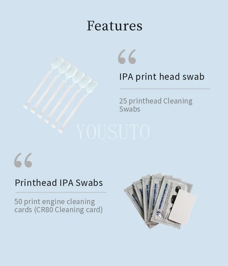 Swabs And Cleaning Cards for Zebra Printer Cleaning Kits 105909169