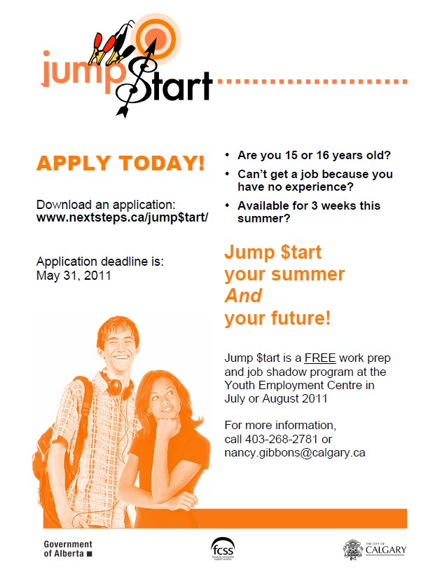 Jump Start, free job shadow program Youth Are Awesome